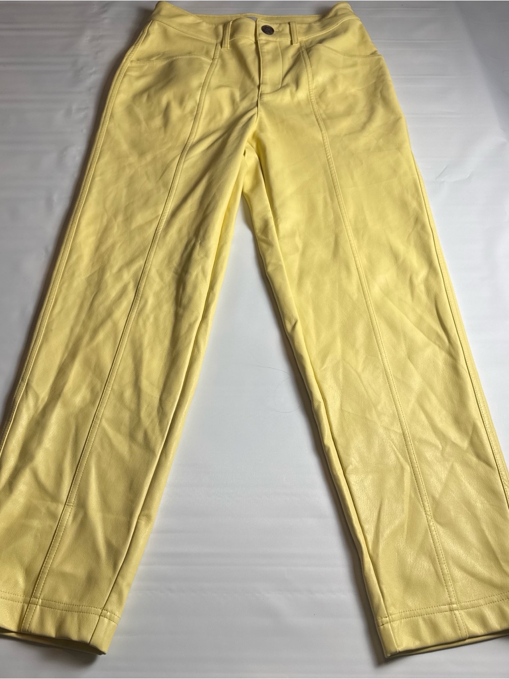 a new day Yellow Faux Leather Waistband Detail